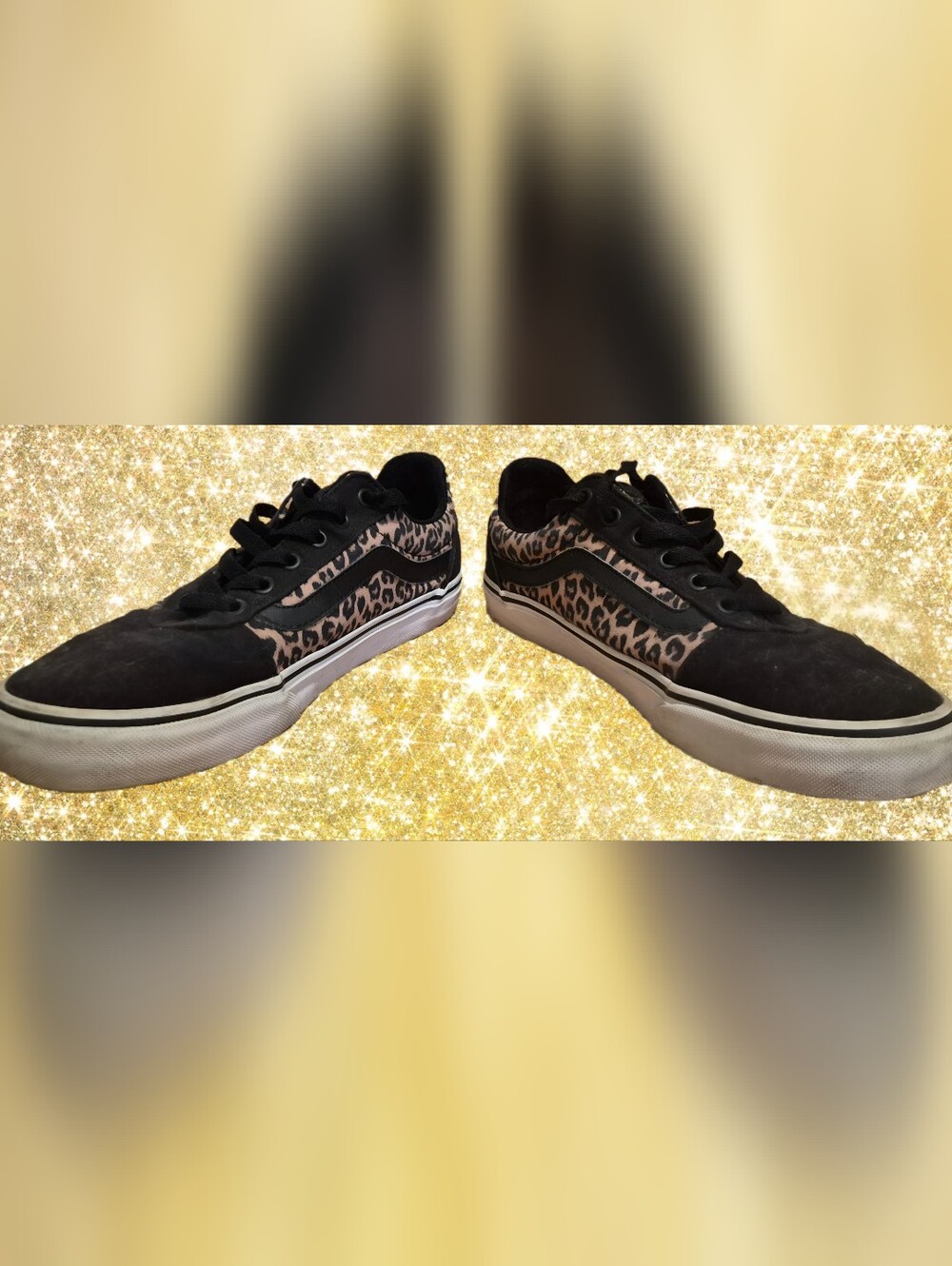 Vans Old Skool Leopard Skate Shoes - Picture 3 of 3